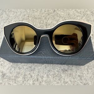 Black and Gold Sunglasses - Morgenthal Frederics